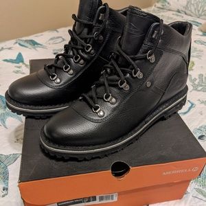 Merrell Sugarbush Waterproof Ankle Boots-Blk